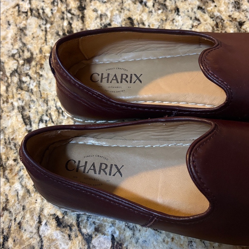 CHARIX Women's Burgundy Slip-On Loafers - Picture 2 of 6